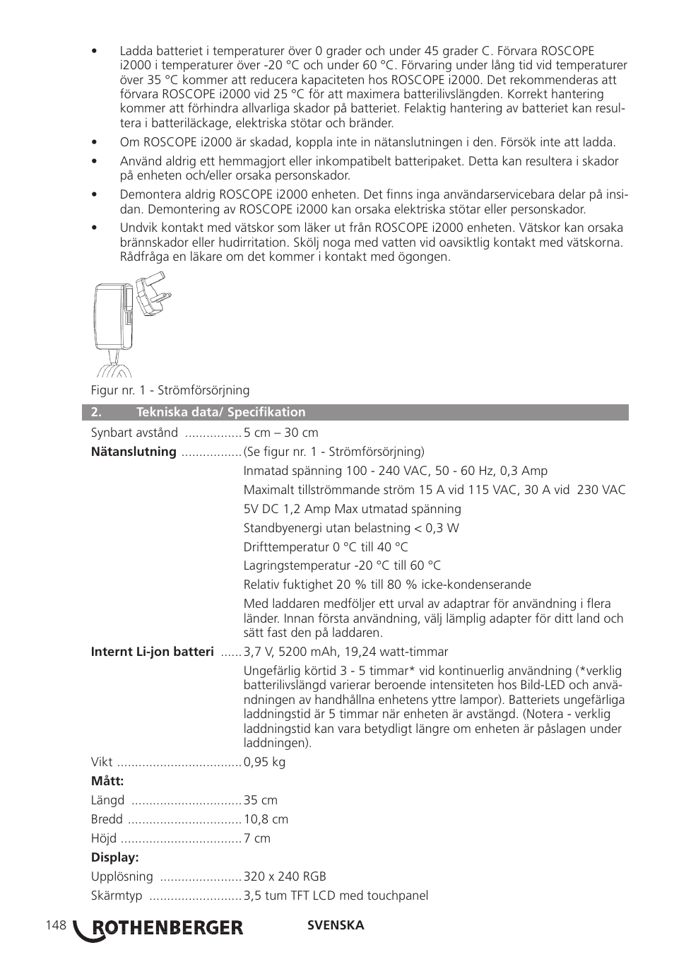 ROTHENBERGER ROSCOPE i2000 User Manual | Page 150 / 308