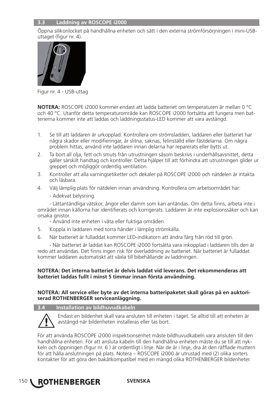 ROTHENBERGER ROSCOPE i2000 User Manual | Page 152 / 308