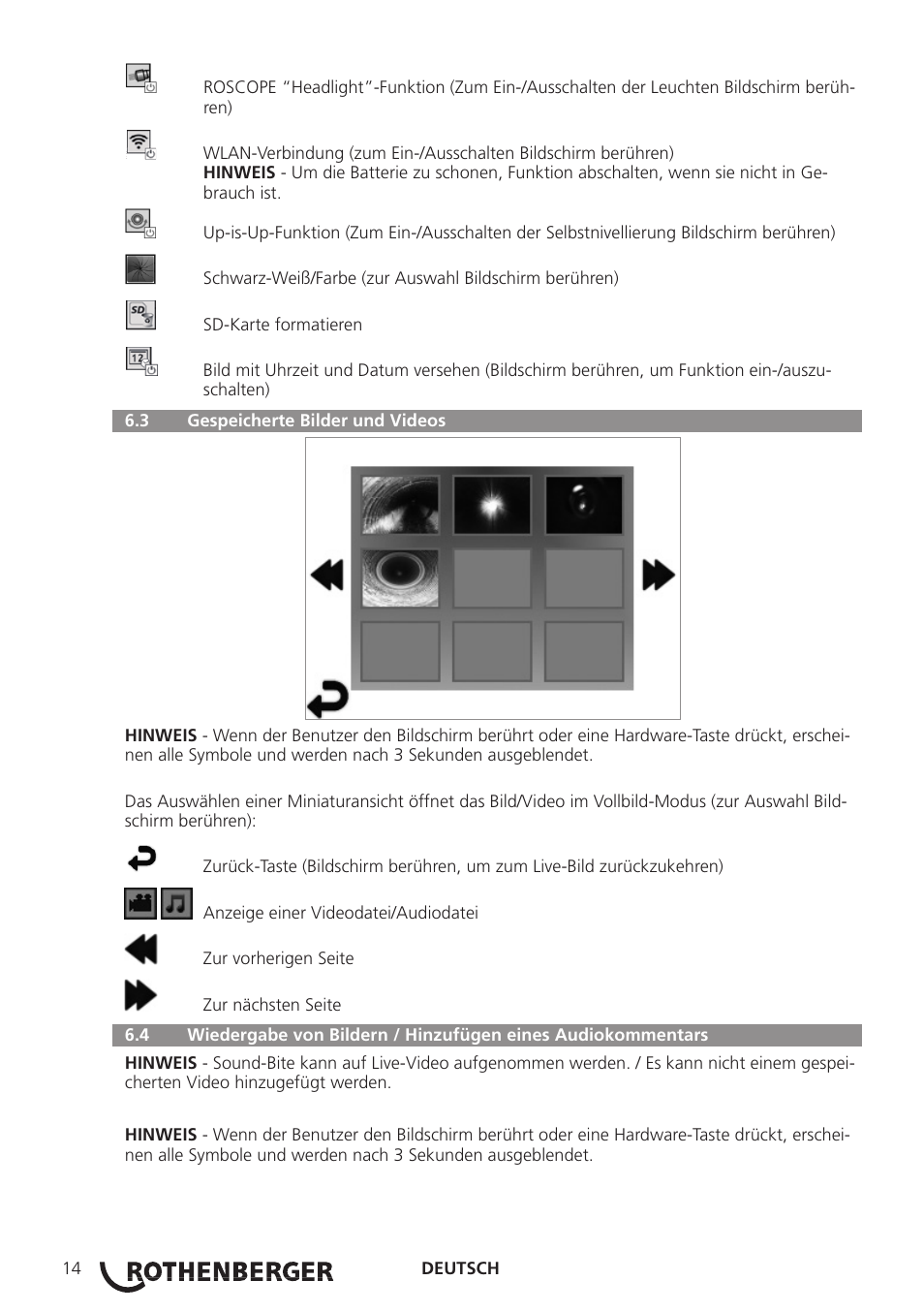 ROTHENBERGER ROSCOPE i2000 User Manual | Page 16 / 308
