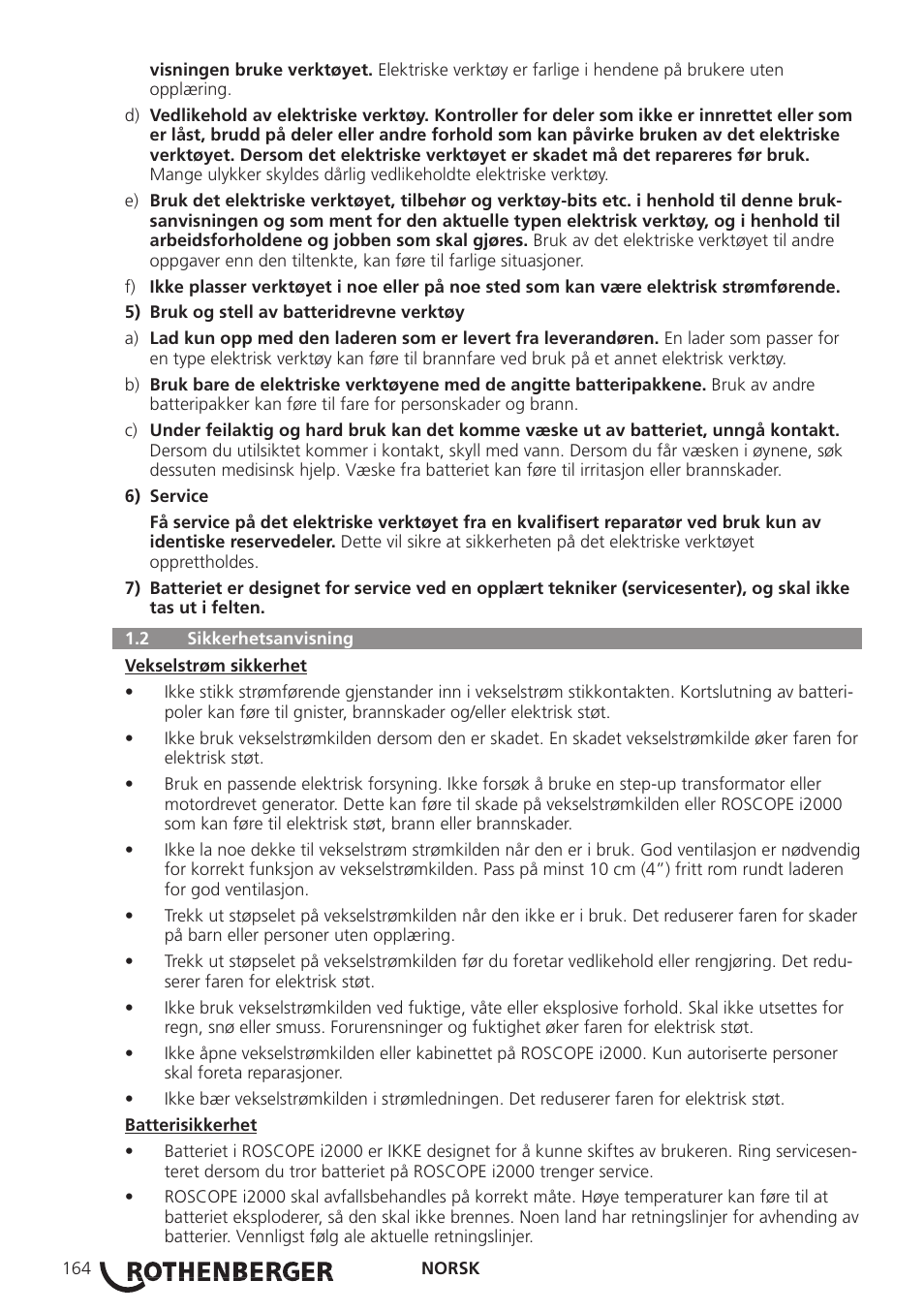 ROTHENBERGER ROSCOPE i2000 User Manual | Page 166 / 308