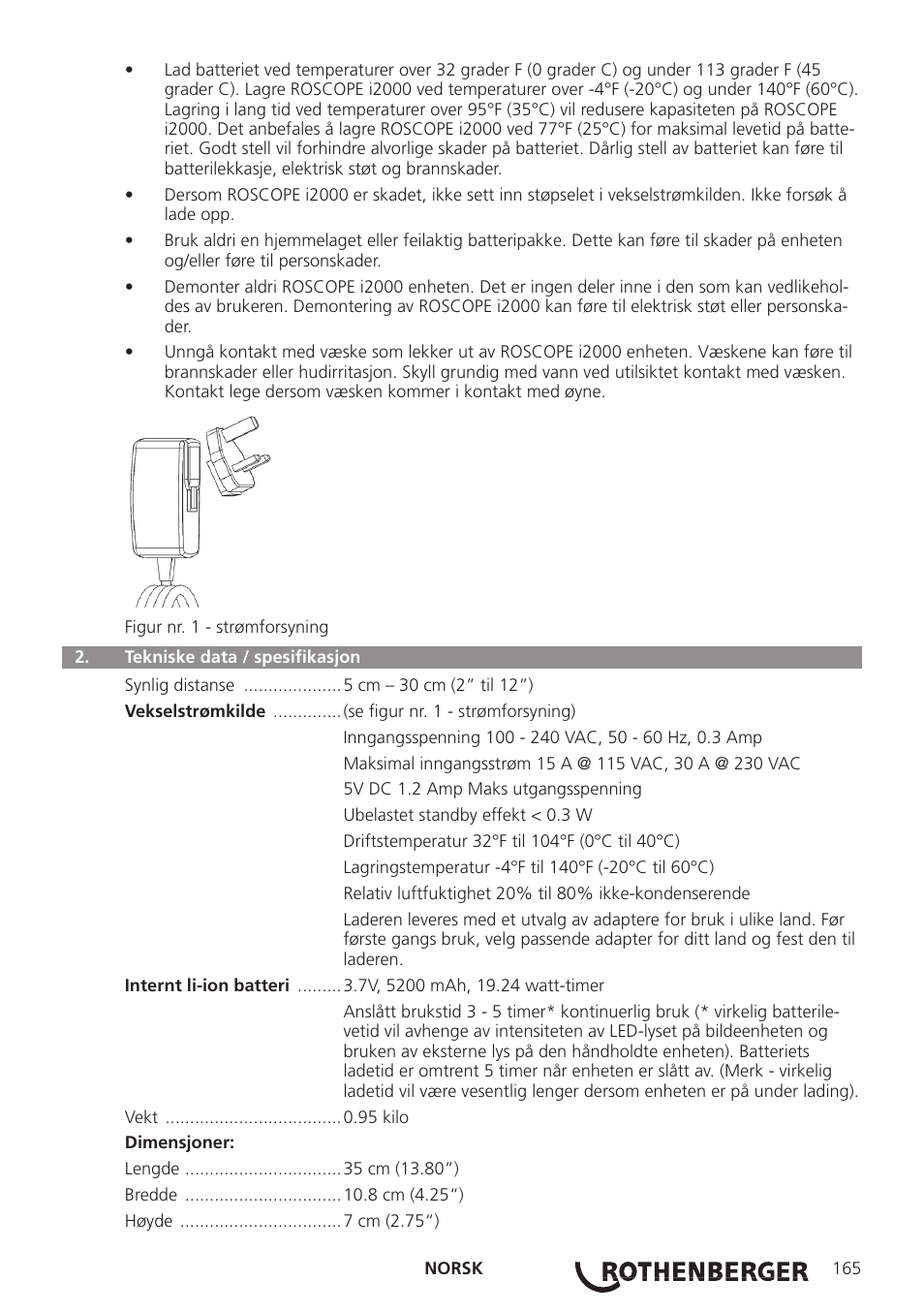 ROTHENBERGER ROSCOPE i2000 User Manual | Page 167 / 308