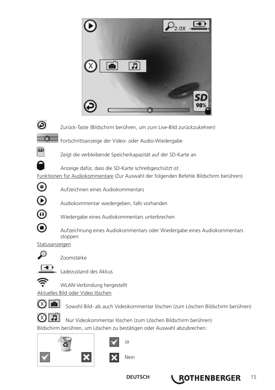 ROTHENBERGER ROSCOPE i2000 User Manual | Page 17 / 308