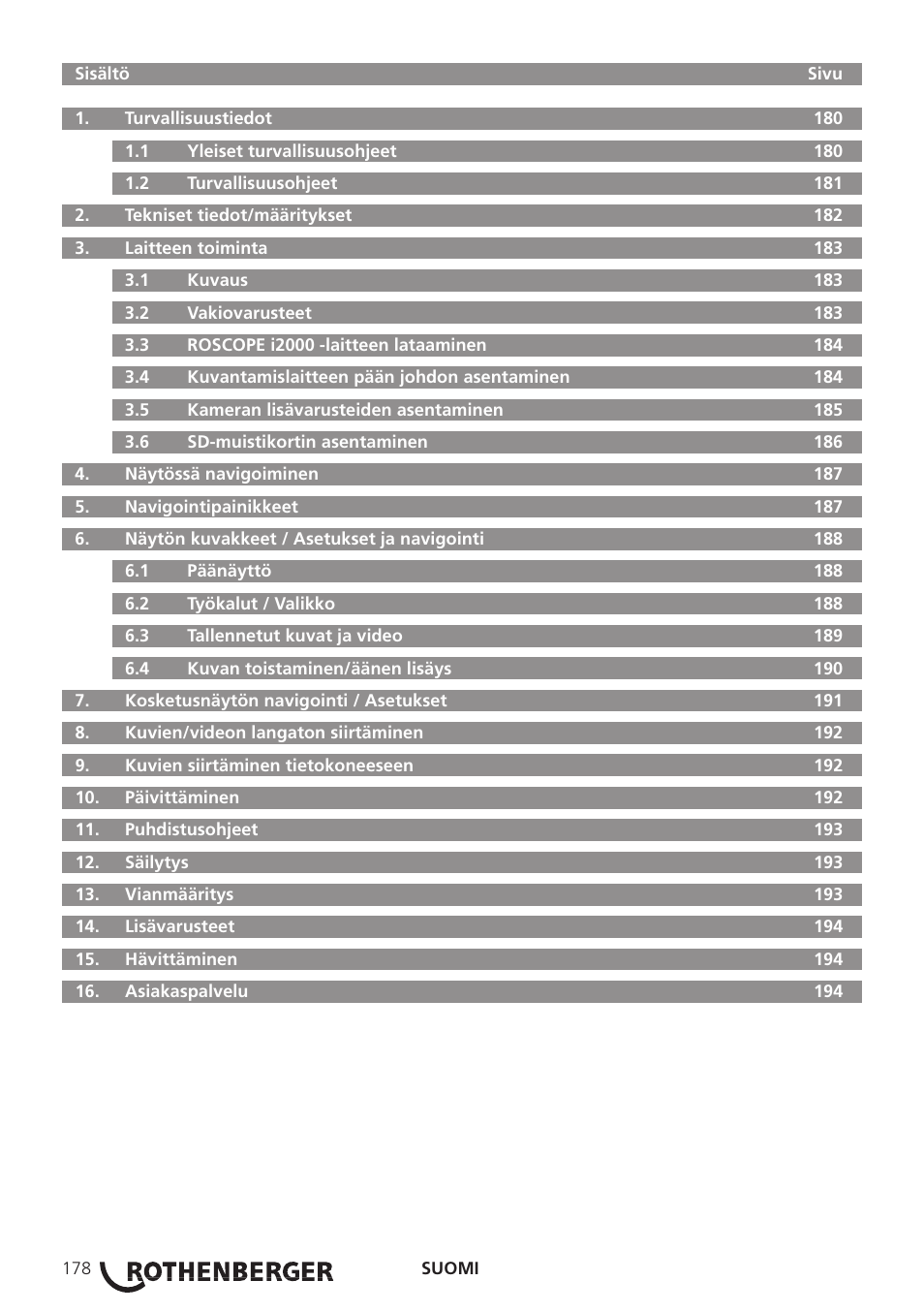 ROTHENBERGER ROSCOPE i2000 User Manual | Page 180 / 308