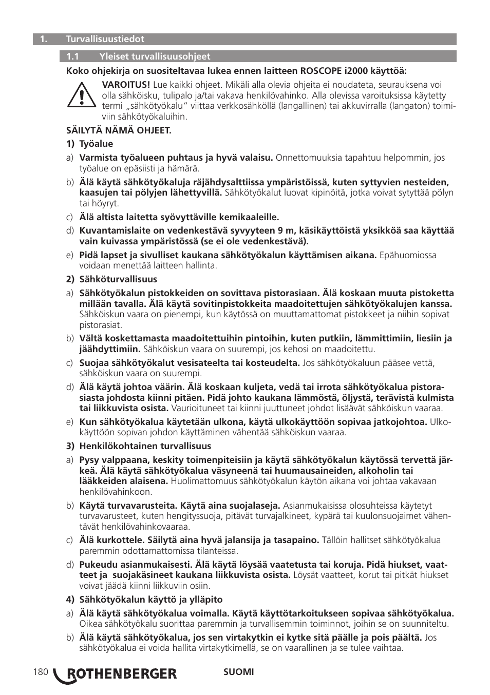 ROTHENBERGER ROSCOPE i2000 User Manual | Page 182 / 308