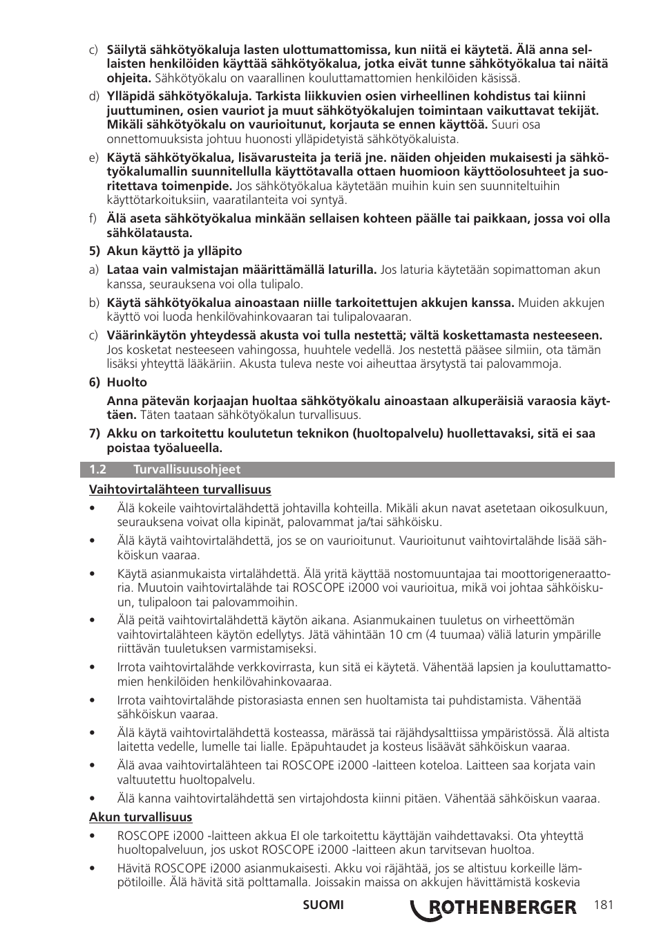 ROTHENBERGER ROSCOPE i2000 User Manual | Page 183 / 308