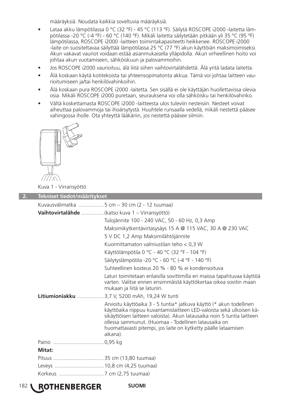 ROTHENBERGER ROSCOPE i2000 User Manual | Page 184 / 308