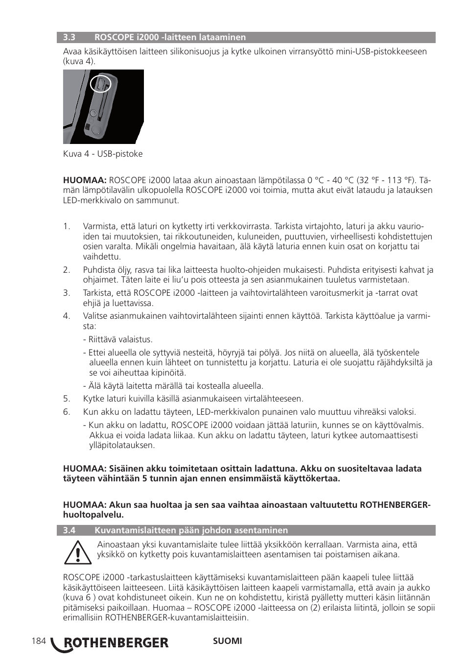 ROTHENBERGER ROSCOPE i2000 User Manual | Page 186 / 308
