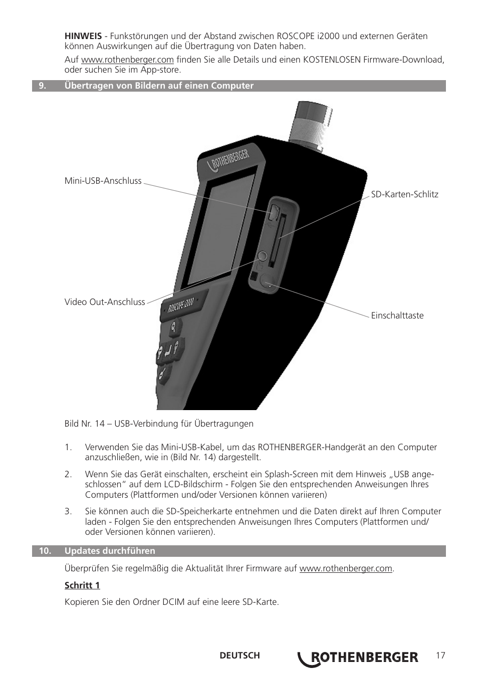 ROTHENBERGER ROSCOPE i2000 User Manual | Page 19 / 308