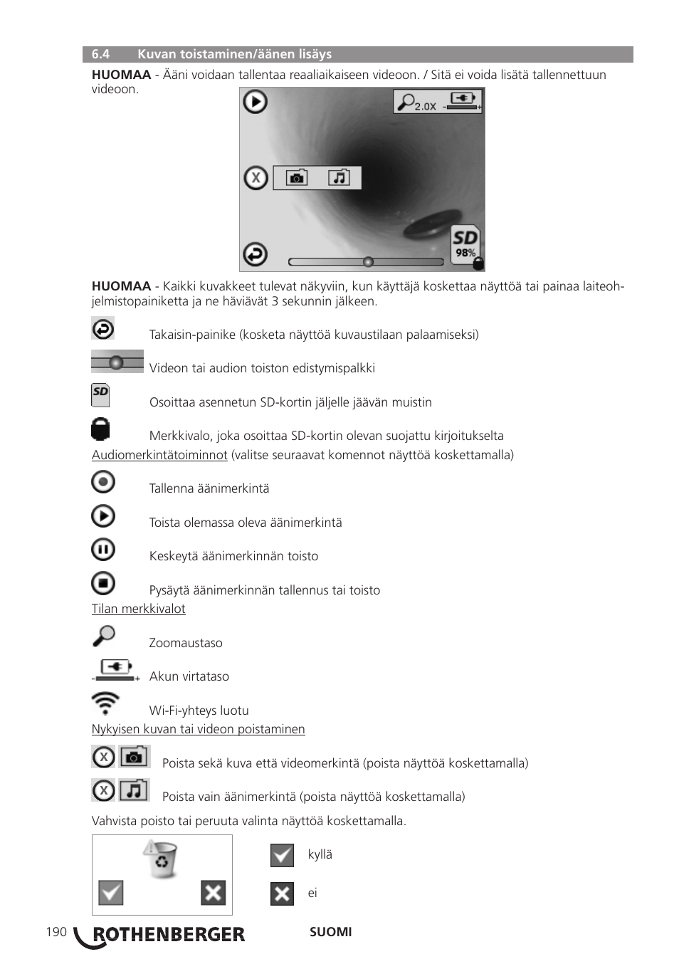 ROTHENBERGER ROSCOPE i2000 User Manual | Page 192 / 308