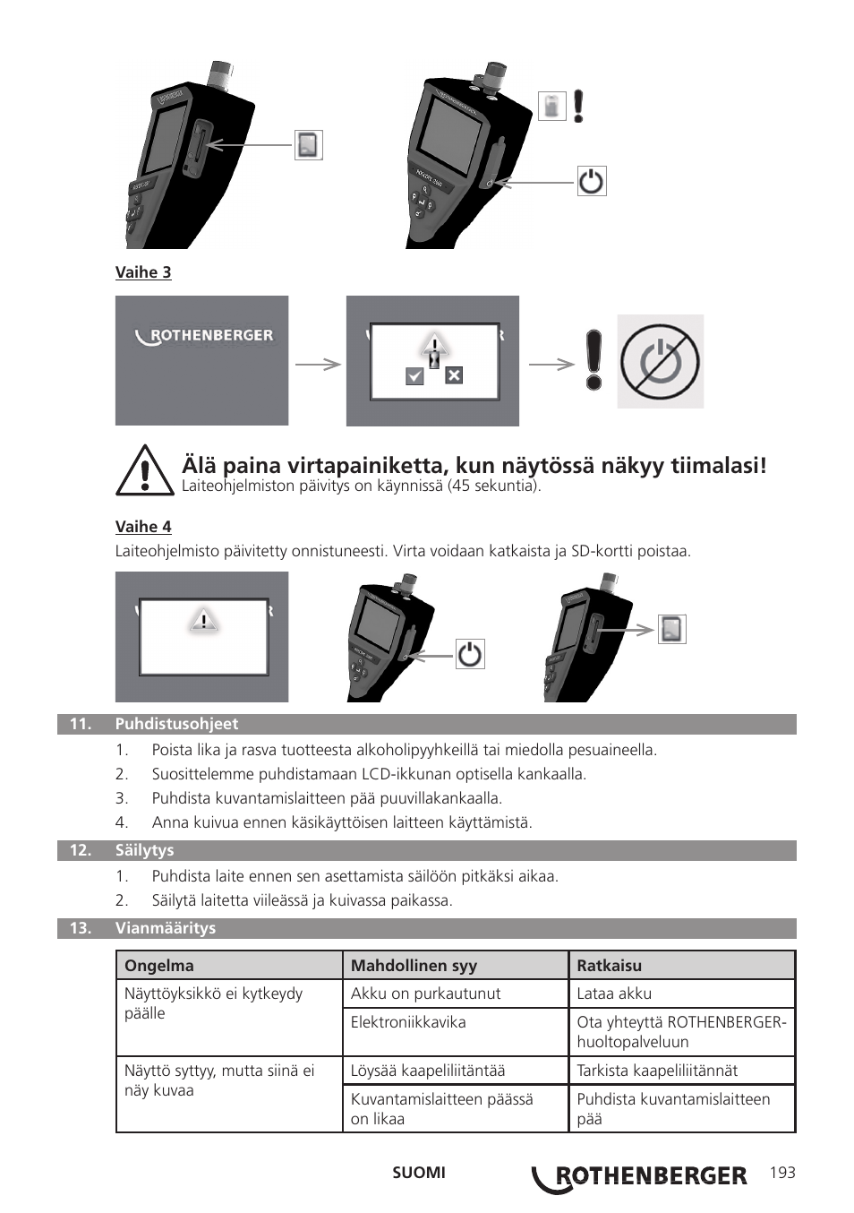 ROTHENBERGER ROSCOPE i2000 User Manual | Page 195 / 308