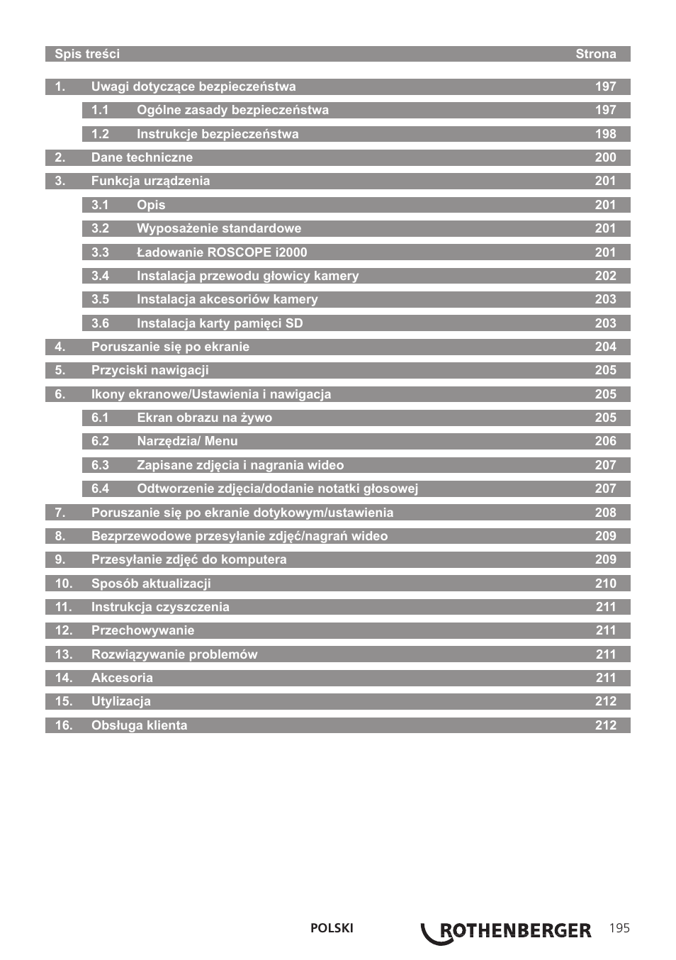ROTHENBERGER ROSCOPE i2000 User Manual | Page 197 / 308
