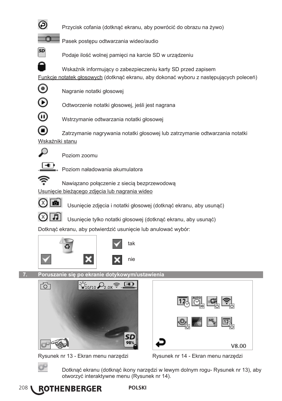 ROTHENBERGER ROSCOPE i2000 User Manual | Page 210 / 308