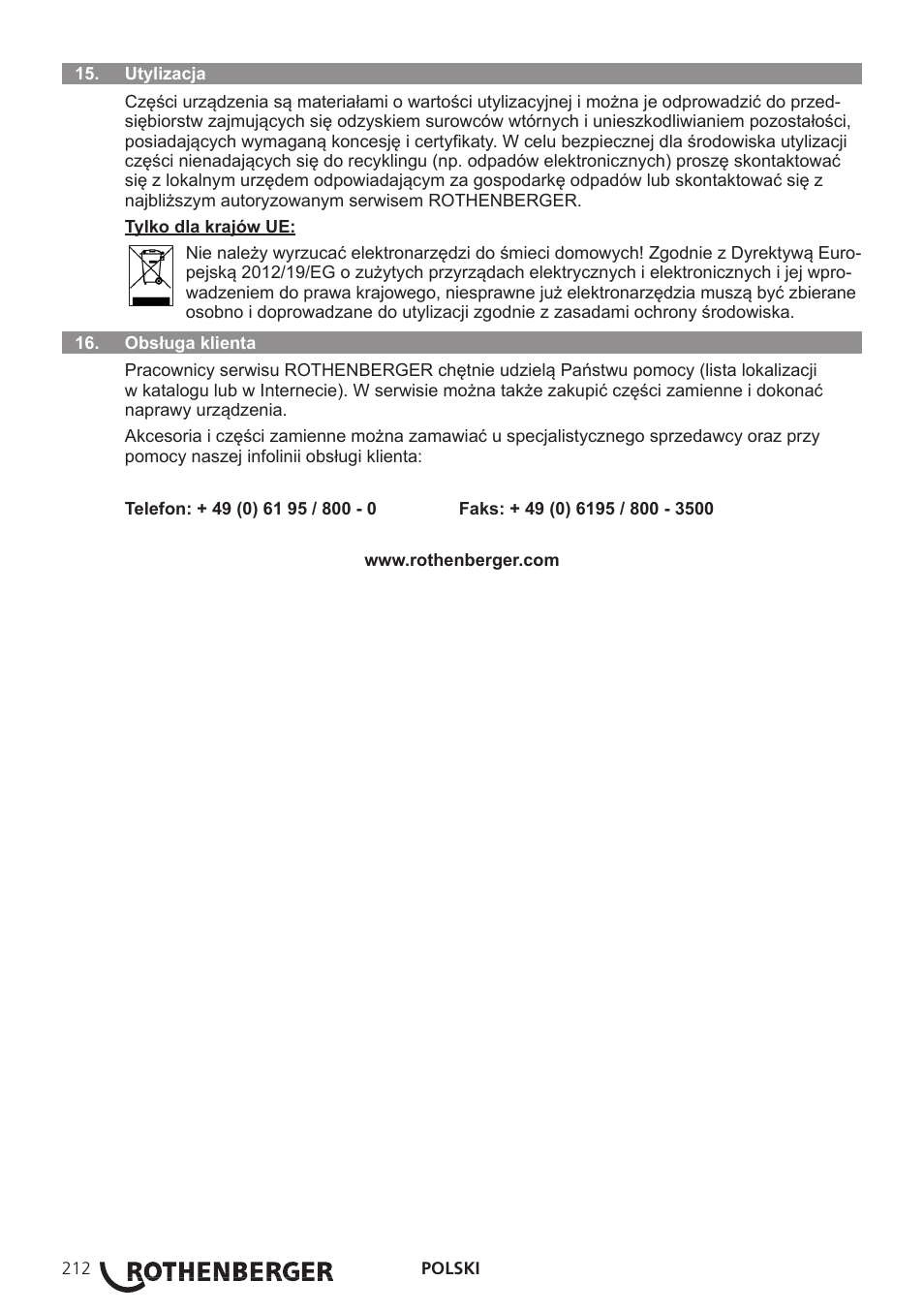 ROTHENBERGER ROSCOPE i2000 User Manual | Page 214 / 308