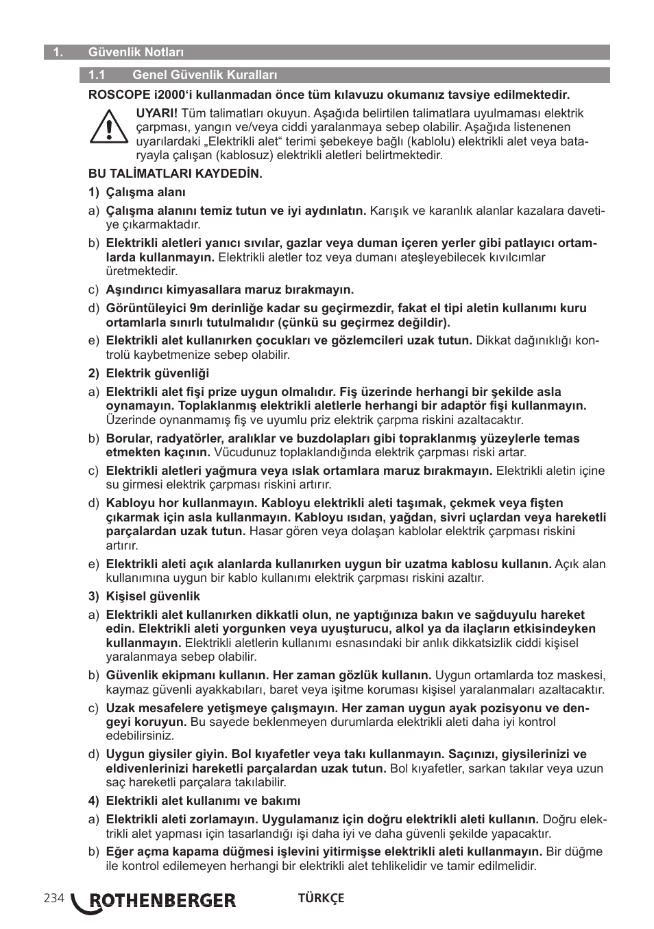 ROTHENBERGER ROSCOPE i2000 User Manual | Page 236 / 308