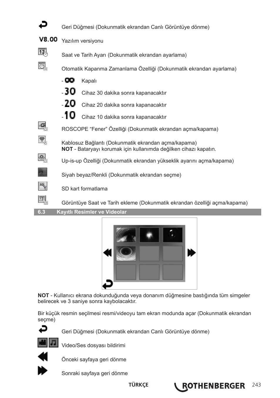 ROTHENBERGER ROSCOPE i2000 User Manual | Page 245 / 308