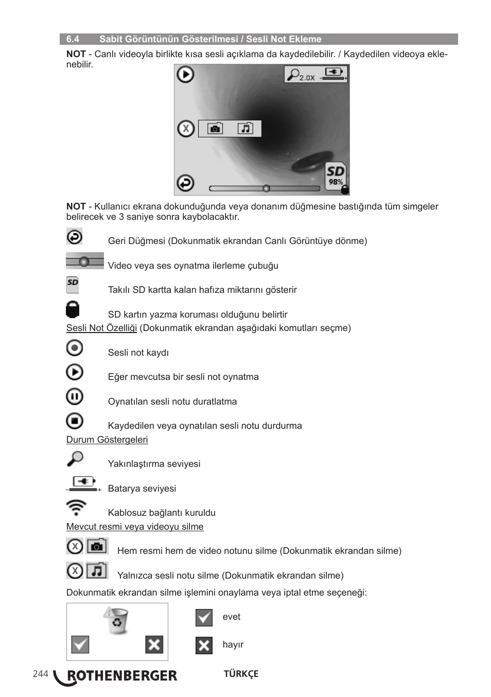 ROTHENBERGER ROSCOPE i2000 User Manual | Page 246 / 308