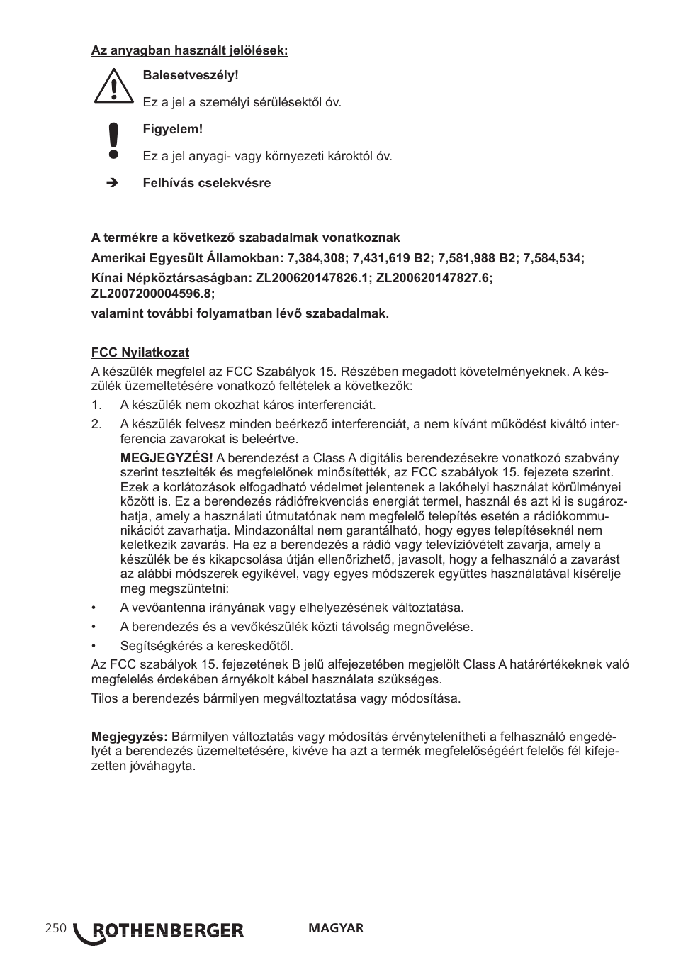 ROTHENBERGER ROSCOPE i2000 User Manual | Page 252 / 308