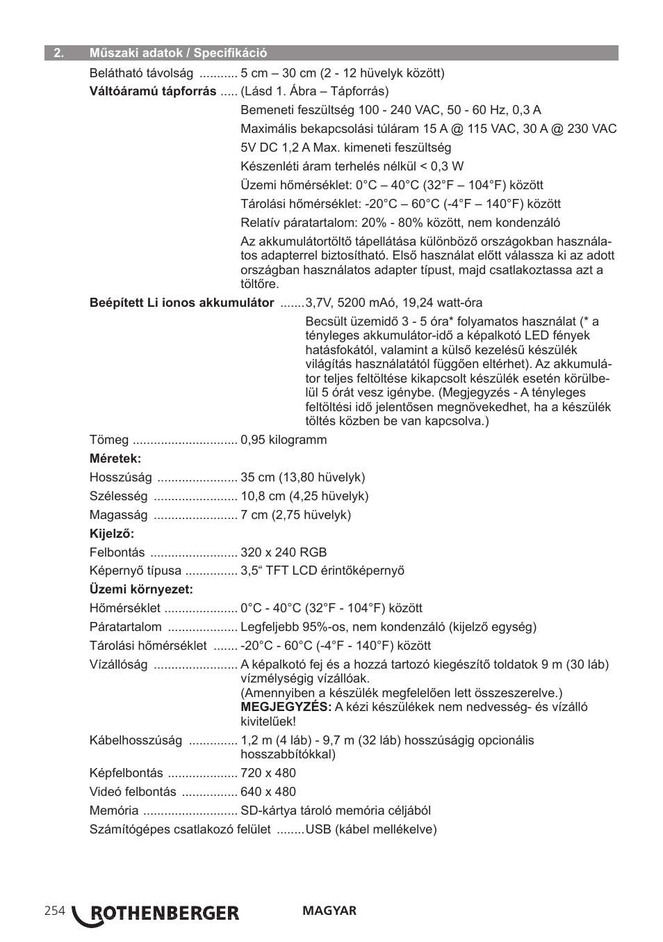 ROTHENBERGER ROSCOPE i2000 User Manual | Page 256 / 308