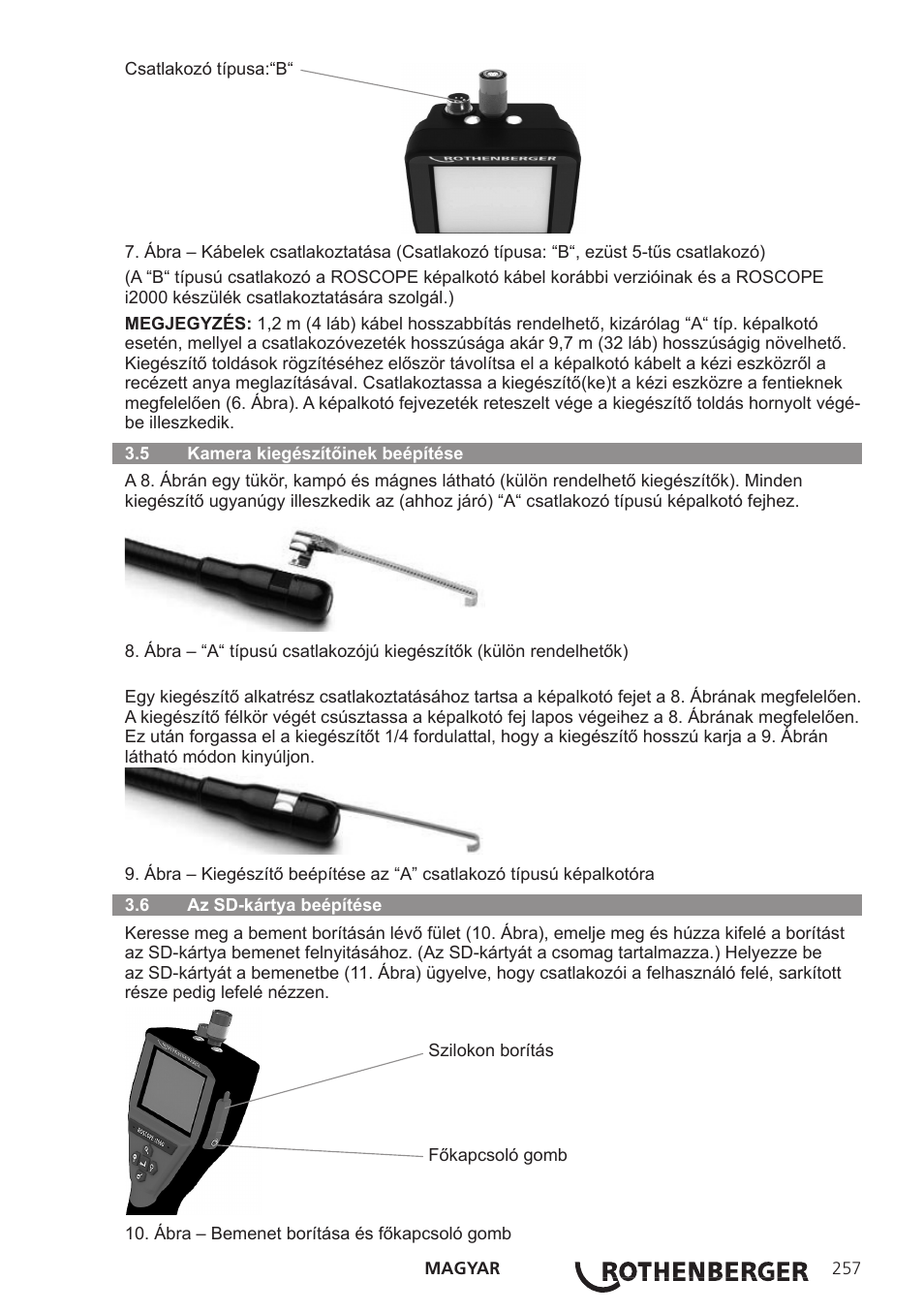 ROTHENBERGER ROSCOPE i2000 User Manual | Page 259 / 308