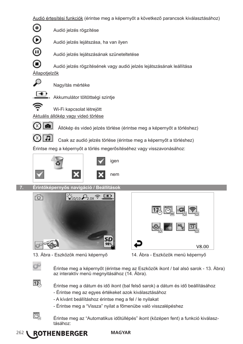 ROTHENBERGER ROSCOPE i2000 User Manual | Page 264 / 308