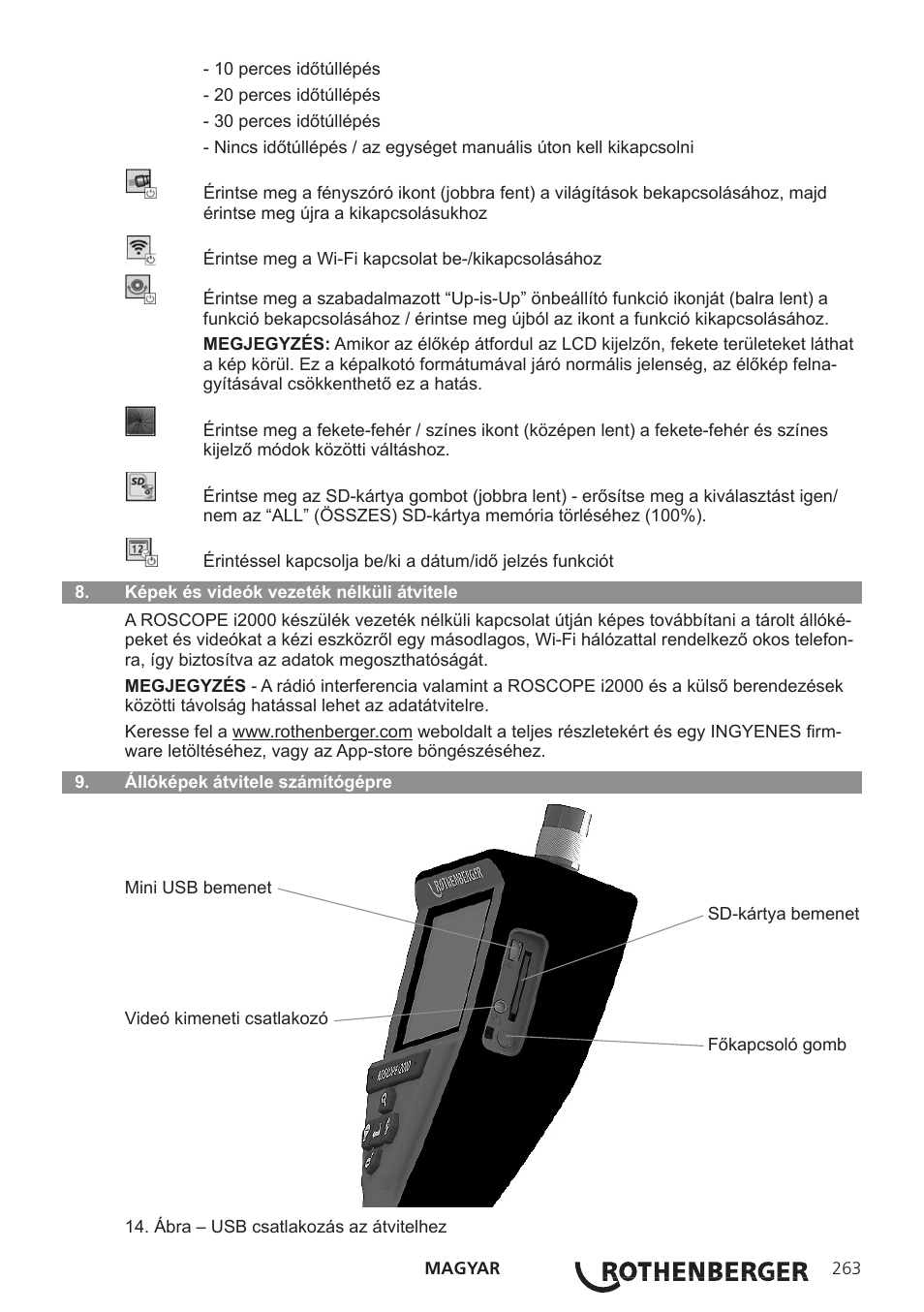 ROTHENBERGER ROSCOPE i2000 User Manual | Page 265 / 308