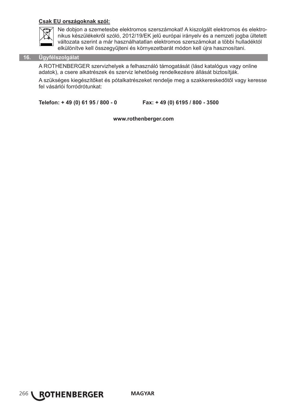 ROTHENBERGER ROSCOPE i2000 User Manual | Page 268 / 308