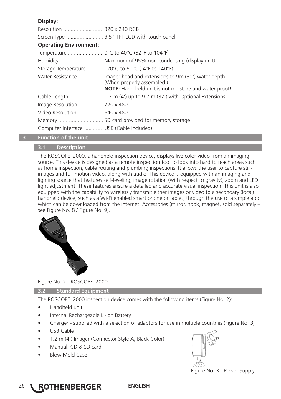 ROTHENBERGER ROSCOPE i2000 User Manual | Page 28 / 308