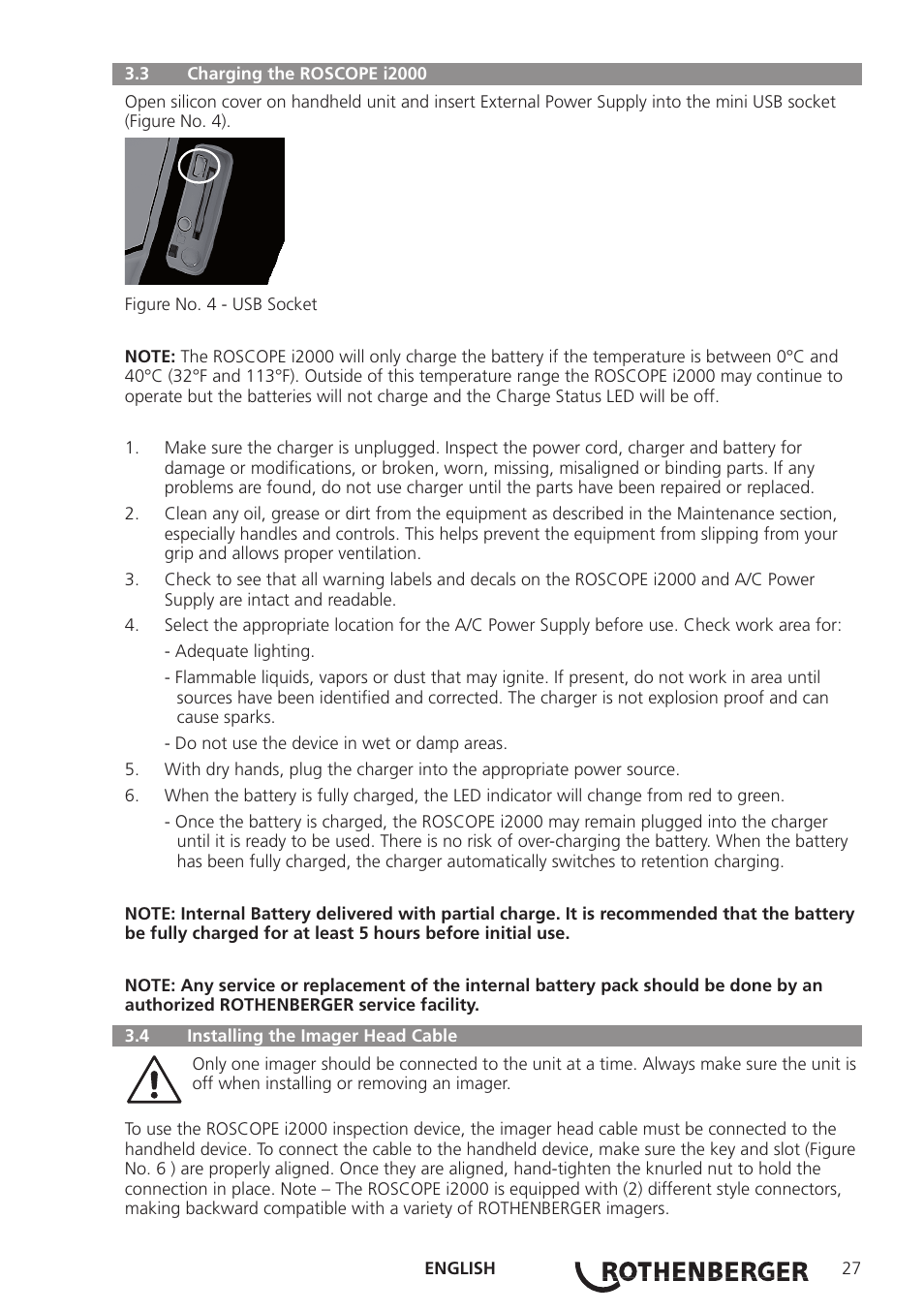 ROTHENBERGER ROSCOPE i2000 User Manual | Page 29 / 308