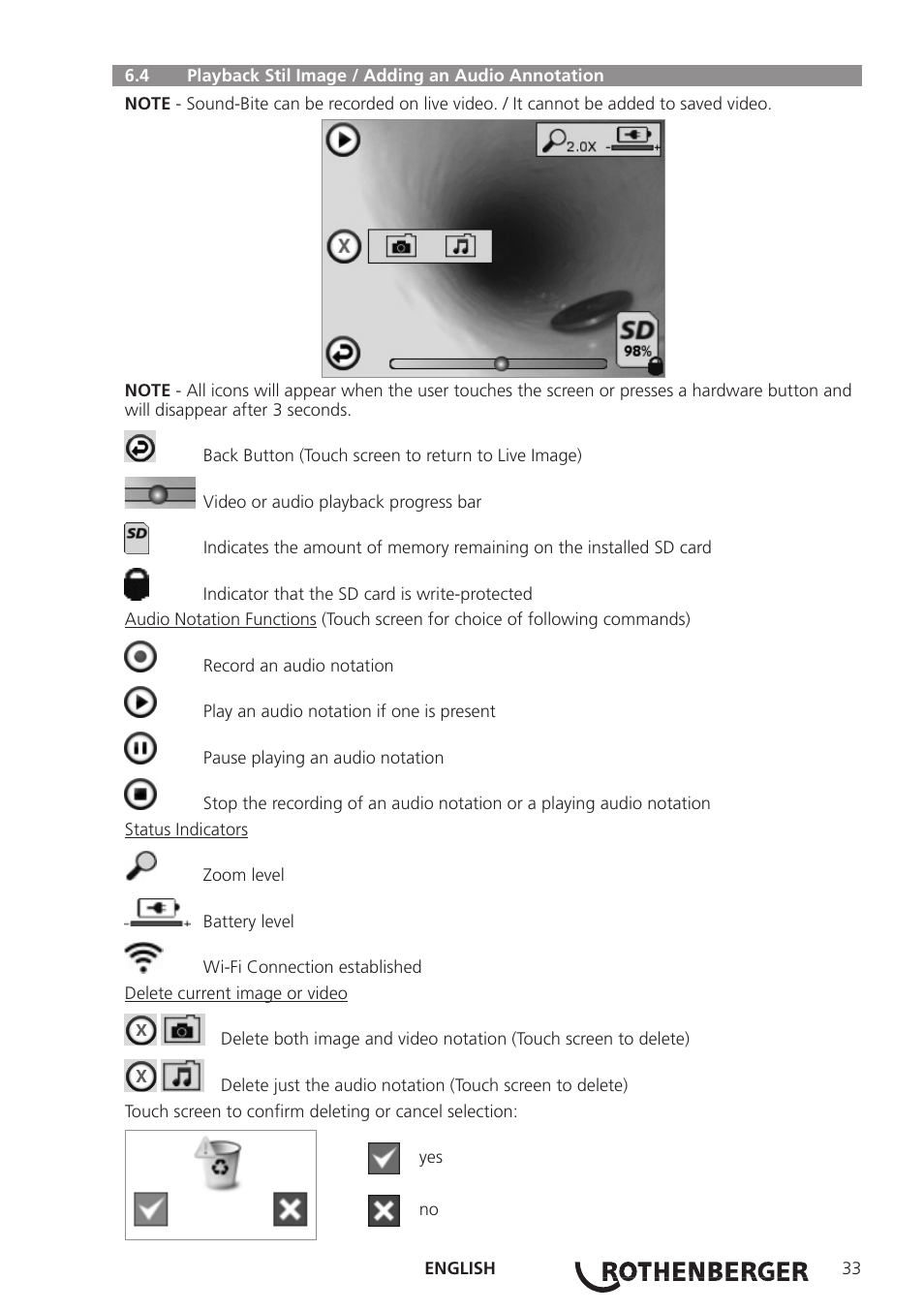 ROTHENBERGER ROSCOPE i2000 User Manual | Page 35 / 308