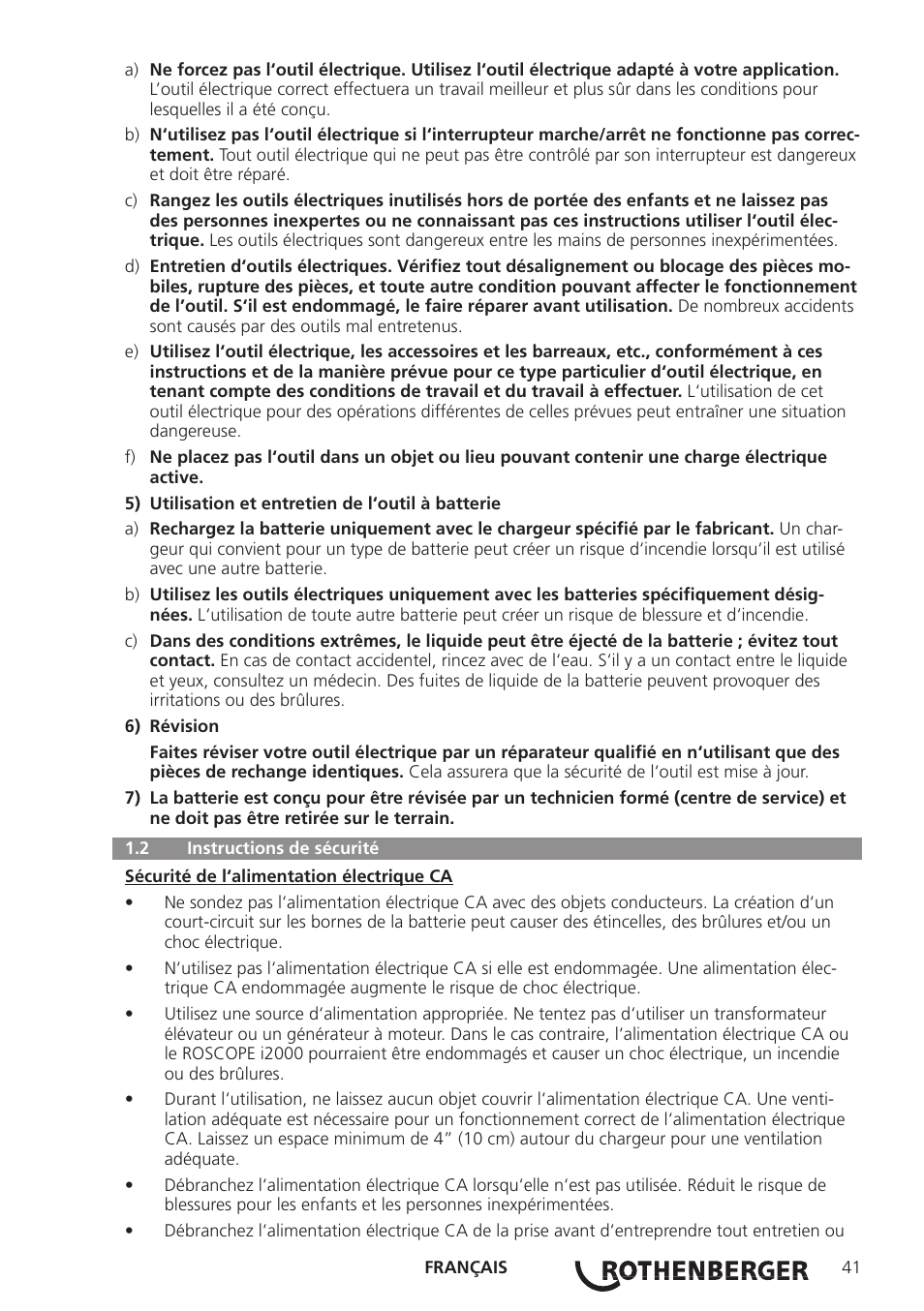 ROTHENBERGER ROSCOPE i2000 User Manual | Page 43 / 308