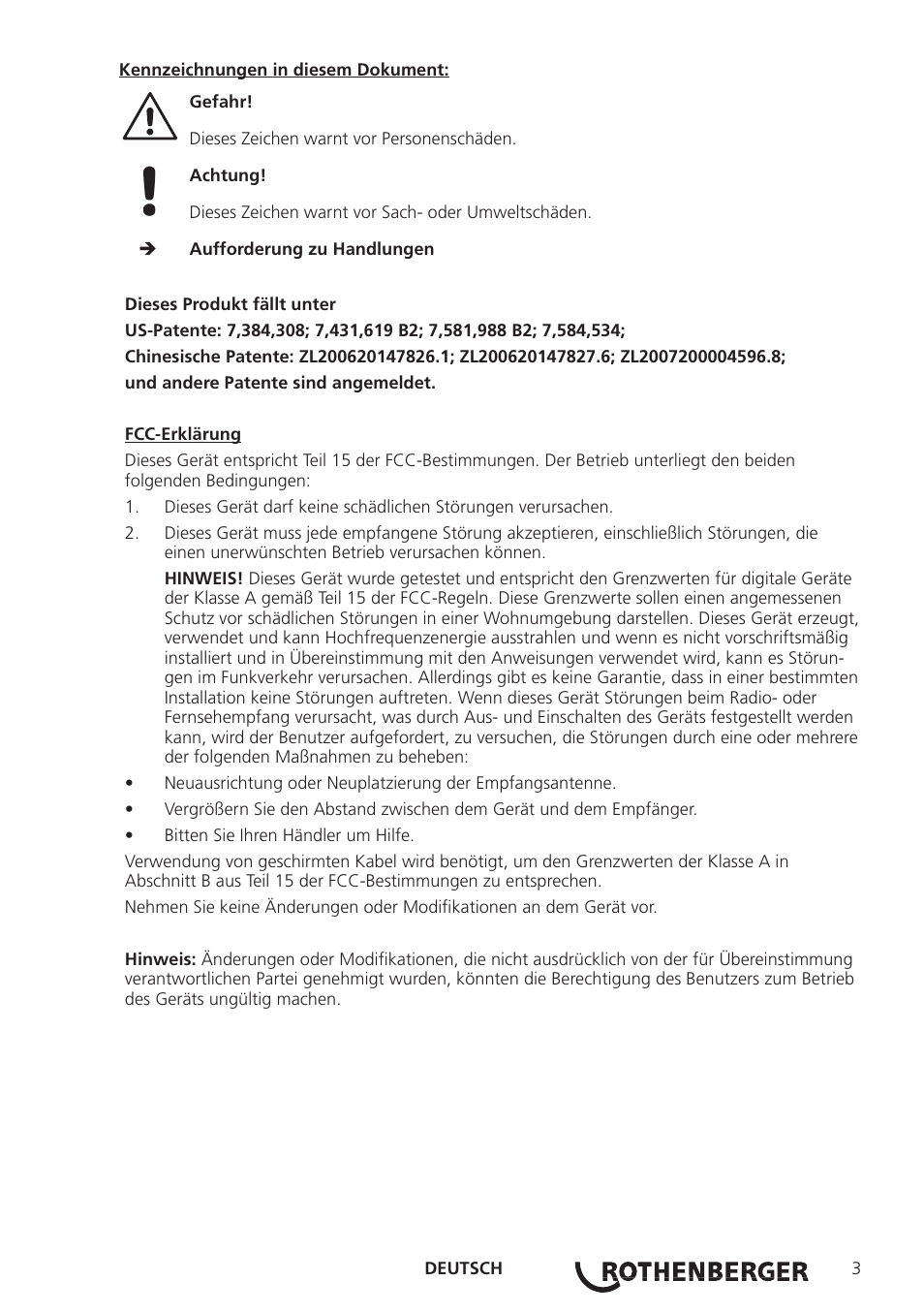 ROTHENBERGER ROSCOPE i2000 User Manual | Page 5 / 308