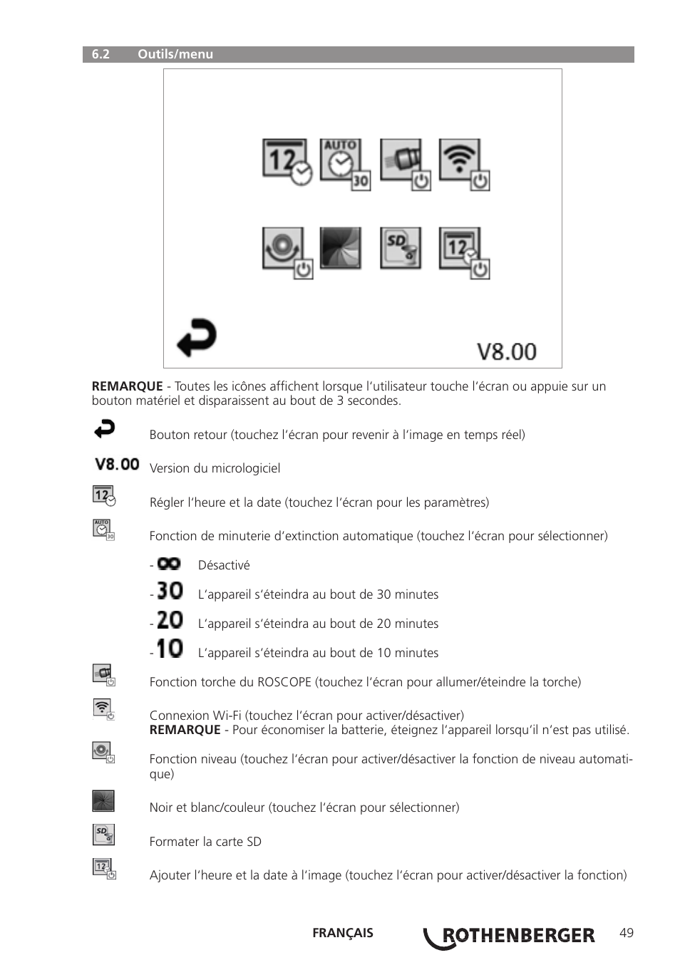ROTHENBERGER ROSCOPE i2000 User Manual | Page 51 / 308