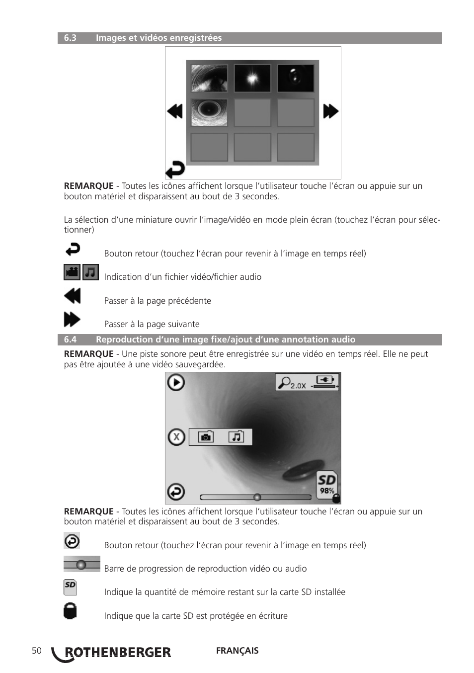 ROTHENBERGER ROSCOPE i2000 User Manual | Page 52 / 308