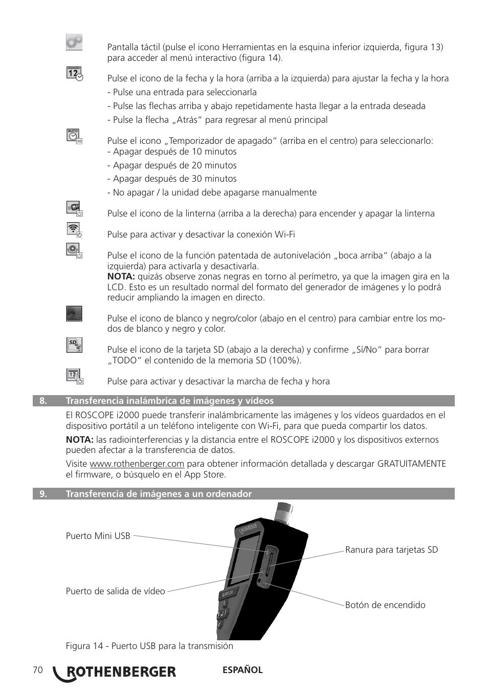 ROTHENBERGER ROSCOPE i2000 User Manual | Page 72 / 308