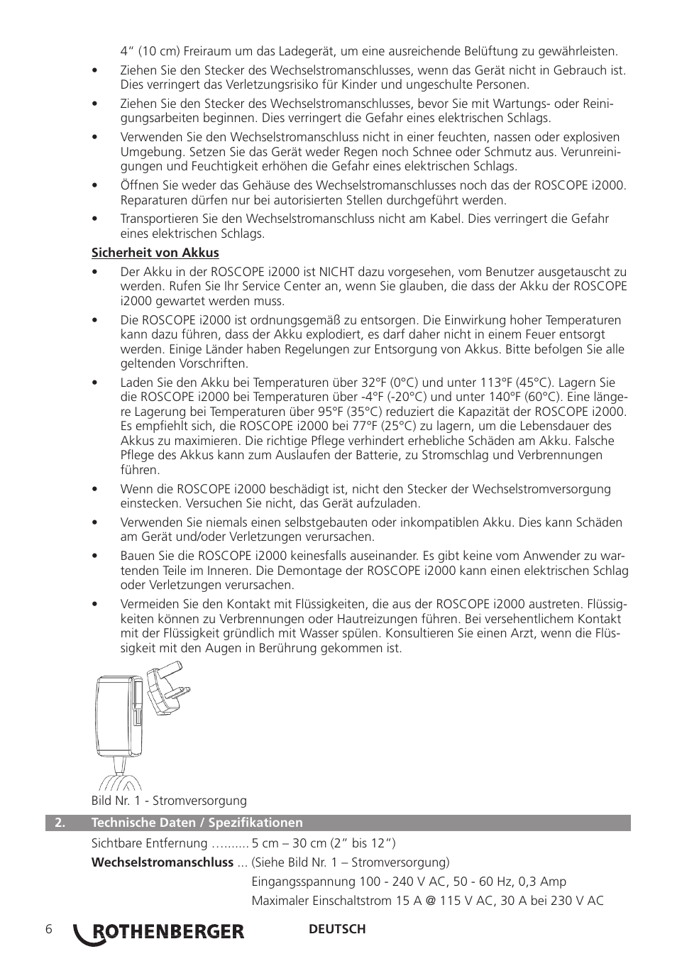 ROTHENBERGER ROSCOPE i2000 User Manual | Page 8 / 308