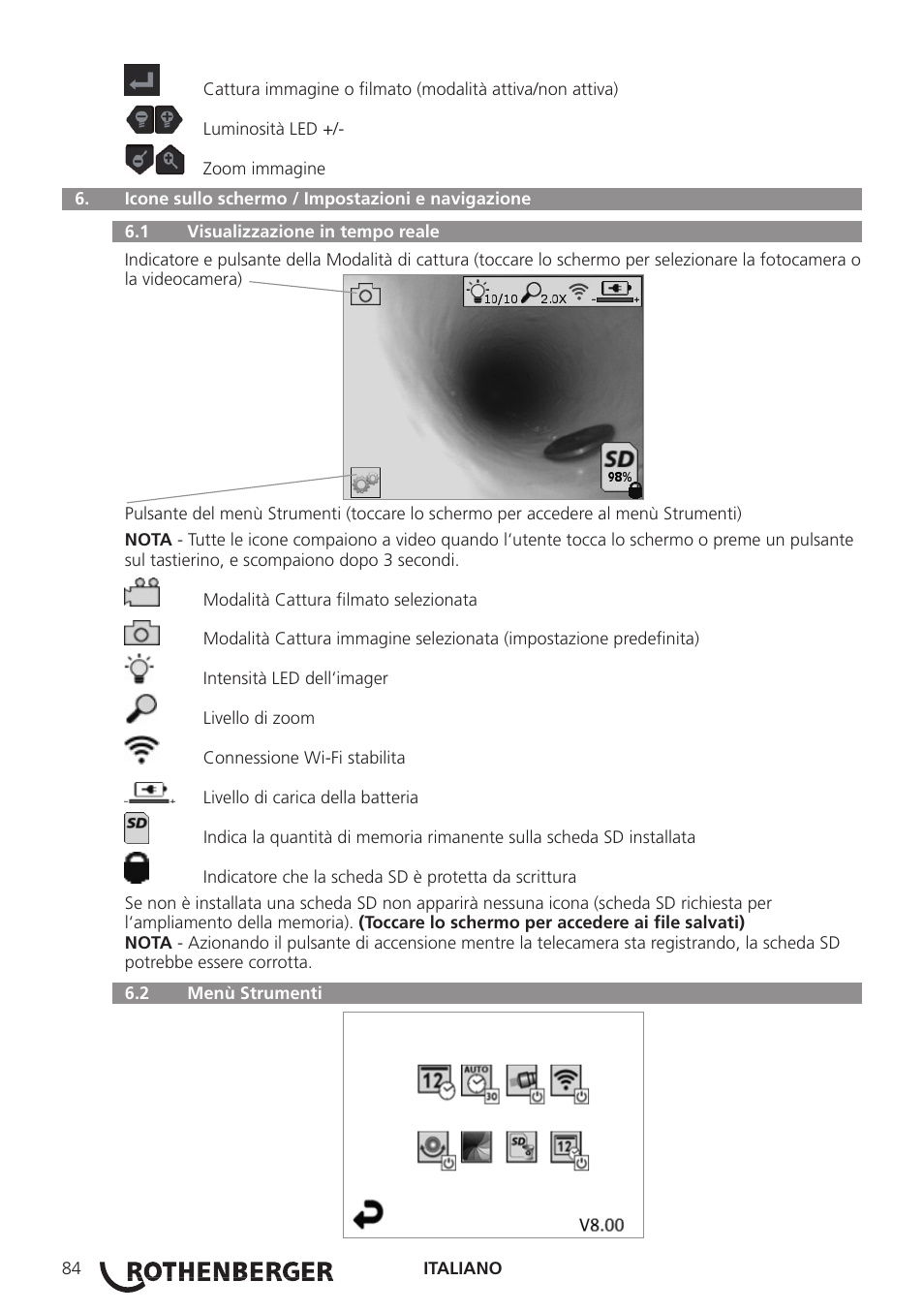 ROTHENBERGER ROSCOPE i2000 User Manual | Page 86 / 308