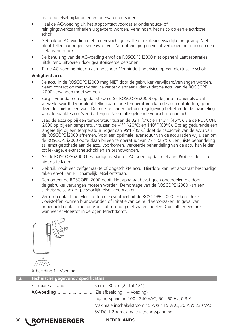 ROTHENBERGER ROSCOPE i2000 User Manual | Page 98 / 308