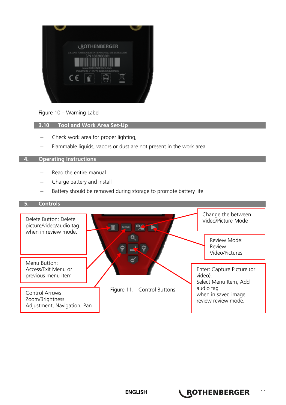 ROTHENBERGER ROSCOPE 1000 Set TEC 1000 User Manual | Page 13 / 96
