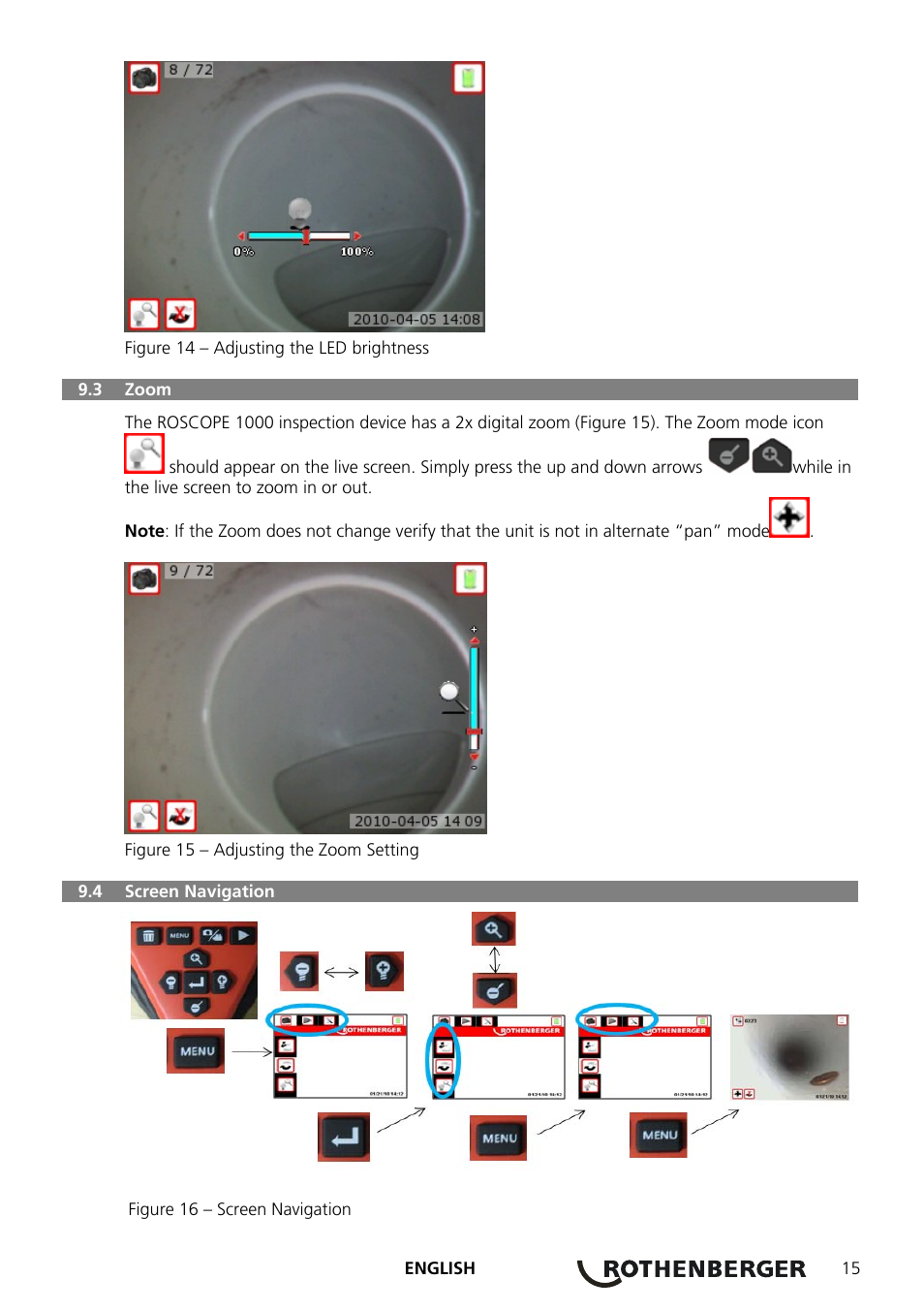 ROTHENBERGER ROSCOPE 1000 Set TEC 1000 User Manual | Page 17 / 96