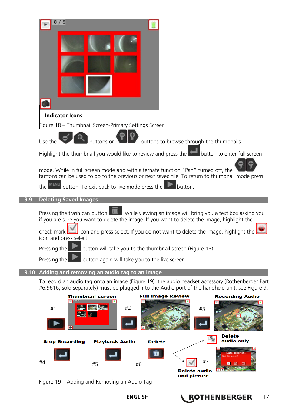 ROTHENBERGER ROSCOPE 1000 Set TEC 1000 User Manual | Page 19 / 96