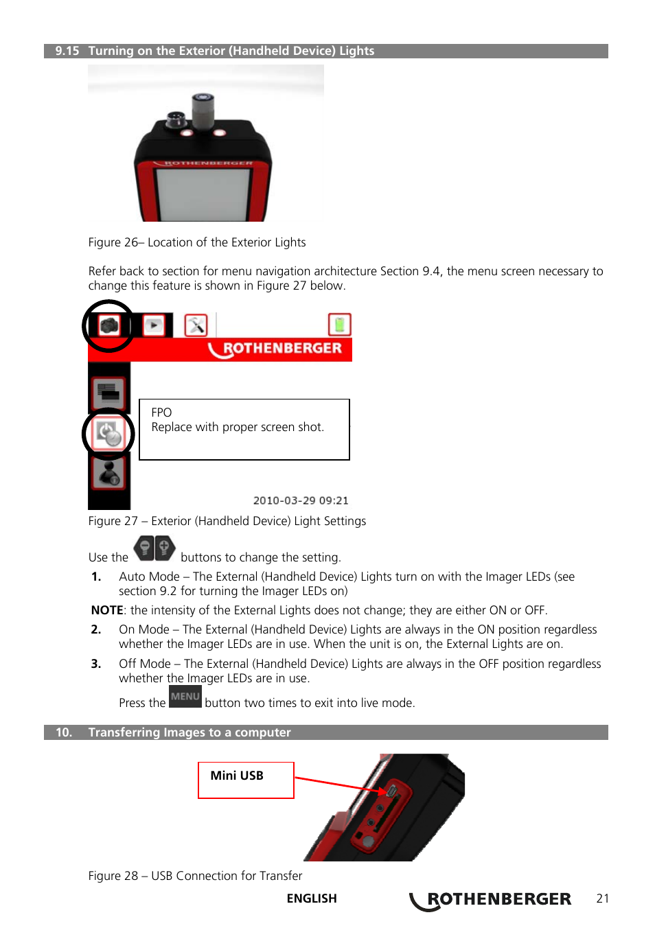 ROTHENBERGER ROSCOPE 1000 Set TEC 1000 User Manual | Page 23 / 96