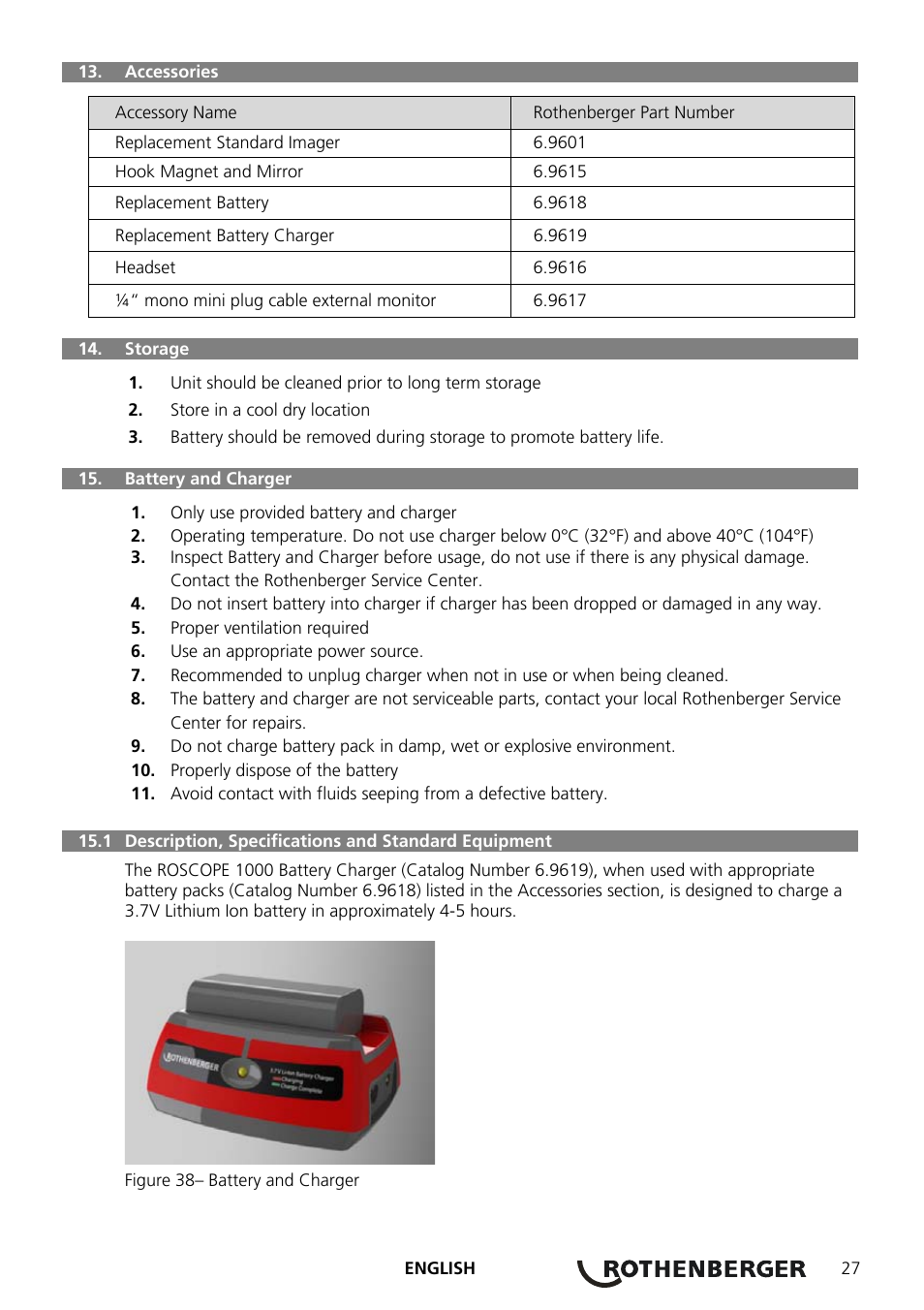 ROTHENBERGER ROSCOPE 1000 Set TEC 1000 User Manual | Page 29 / 96