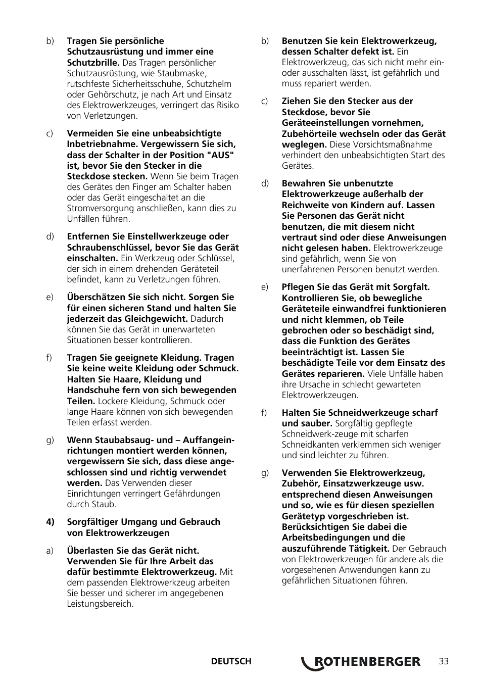 ROTHENBERGER ROSCOPE 1000 Set TEC 1000 User Manual | Page 35 / 96