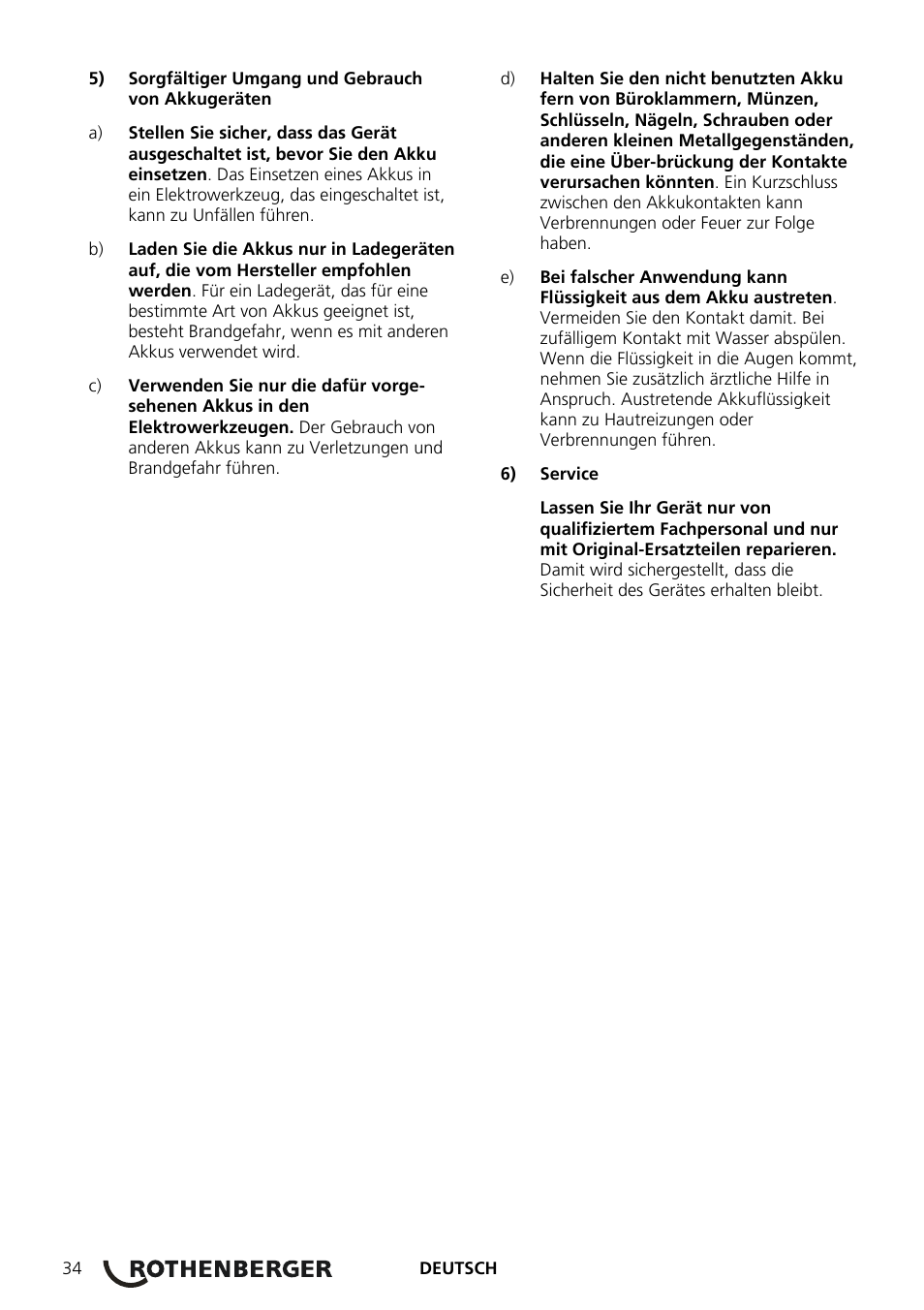 ROTHENBERGER ROSCOPE 1000 Set TEC 1000 User Manual | Page 36 / 96