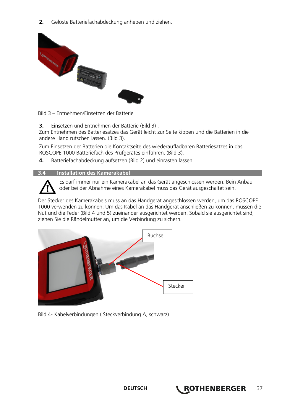 ROTHENBERGER ROSCOPE 1000 Set TEC 1000 User Manual | Page 39 / 96