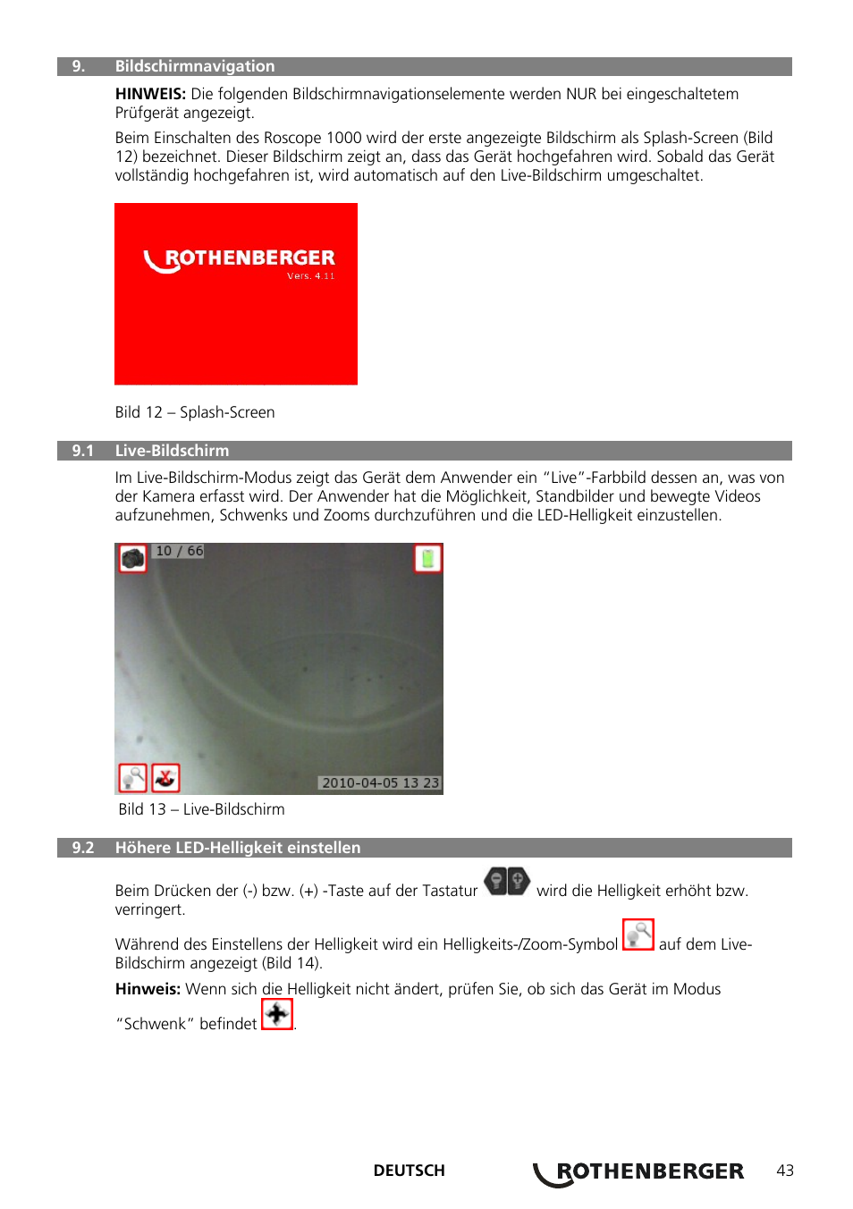 ROTHENBERGER ROSCOPE 1000 Set TEC 1000 User Manual | Page 45 / 96