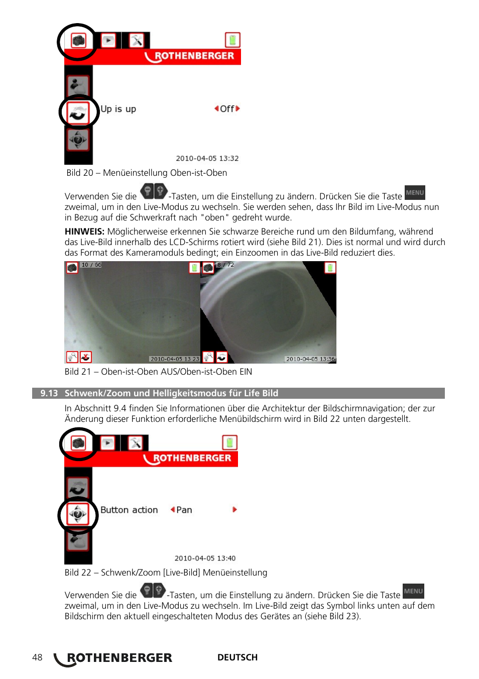 ROTHENBERGER ROSCOPE 1000 Set TEC 1000 User Manual | Page 50 / 96