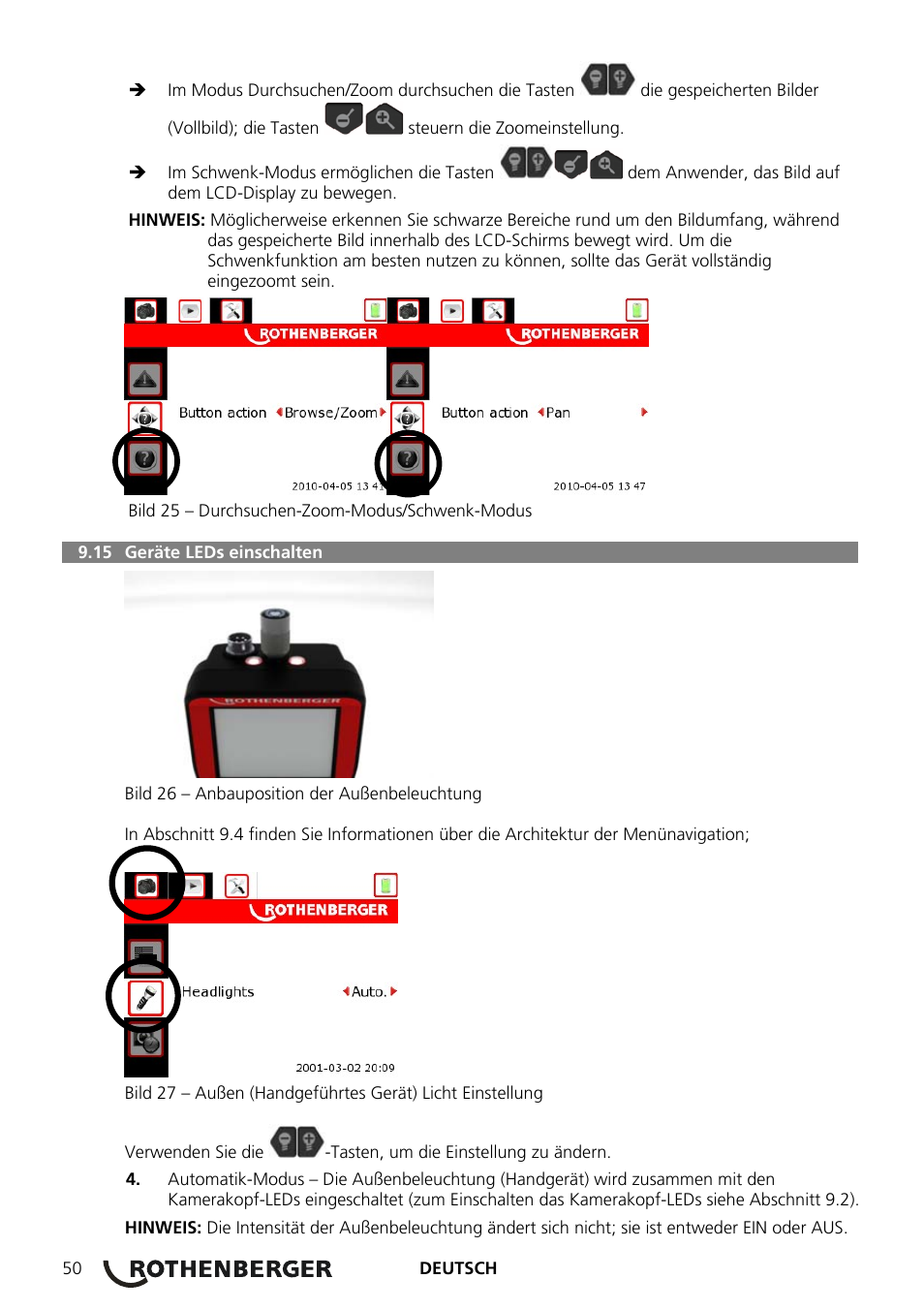 ROTHENBERGER ROSCOPE 1000 Set TEC 1000 User Manual | Page 52 / 96