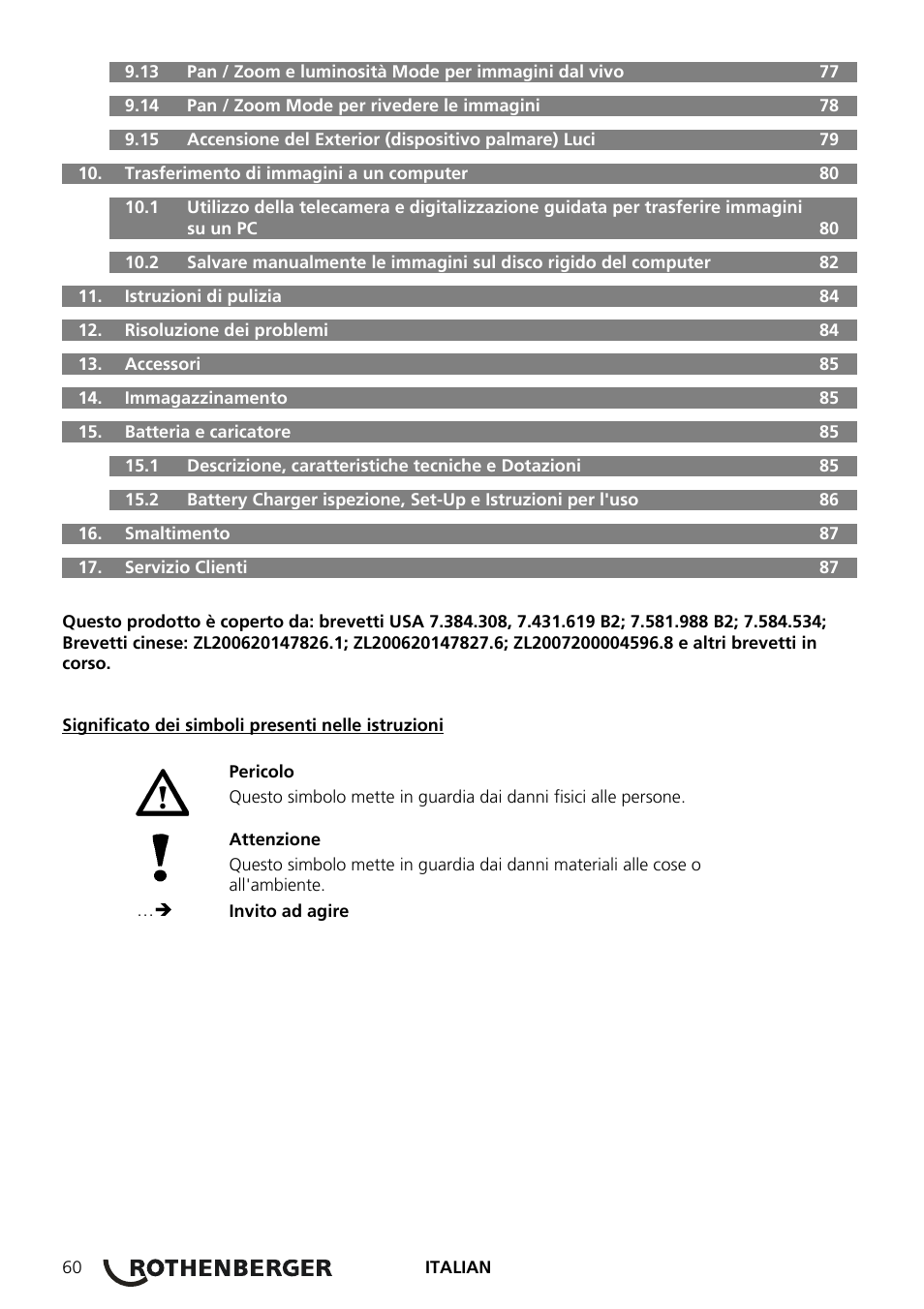 ROTHENBERGER ROSCOPE 1000 Set TEC 1000 User Manual | Page 62 / 96
