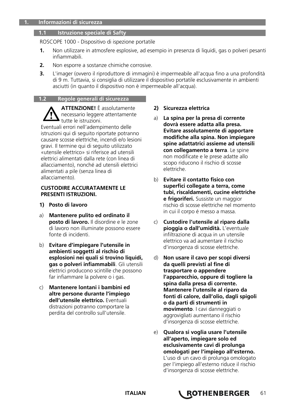 ROTHENBERGER ROSCOPE 1000 Set TEC 1000 User Manual | Page 63 / 96